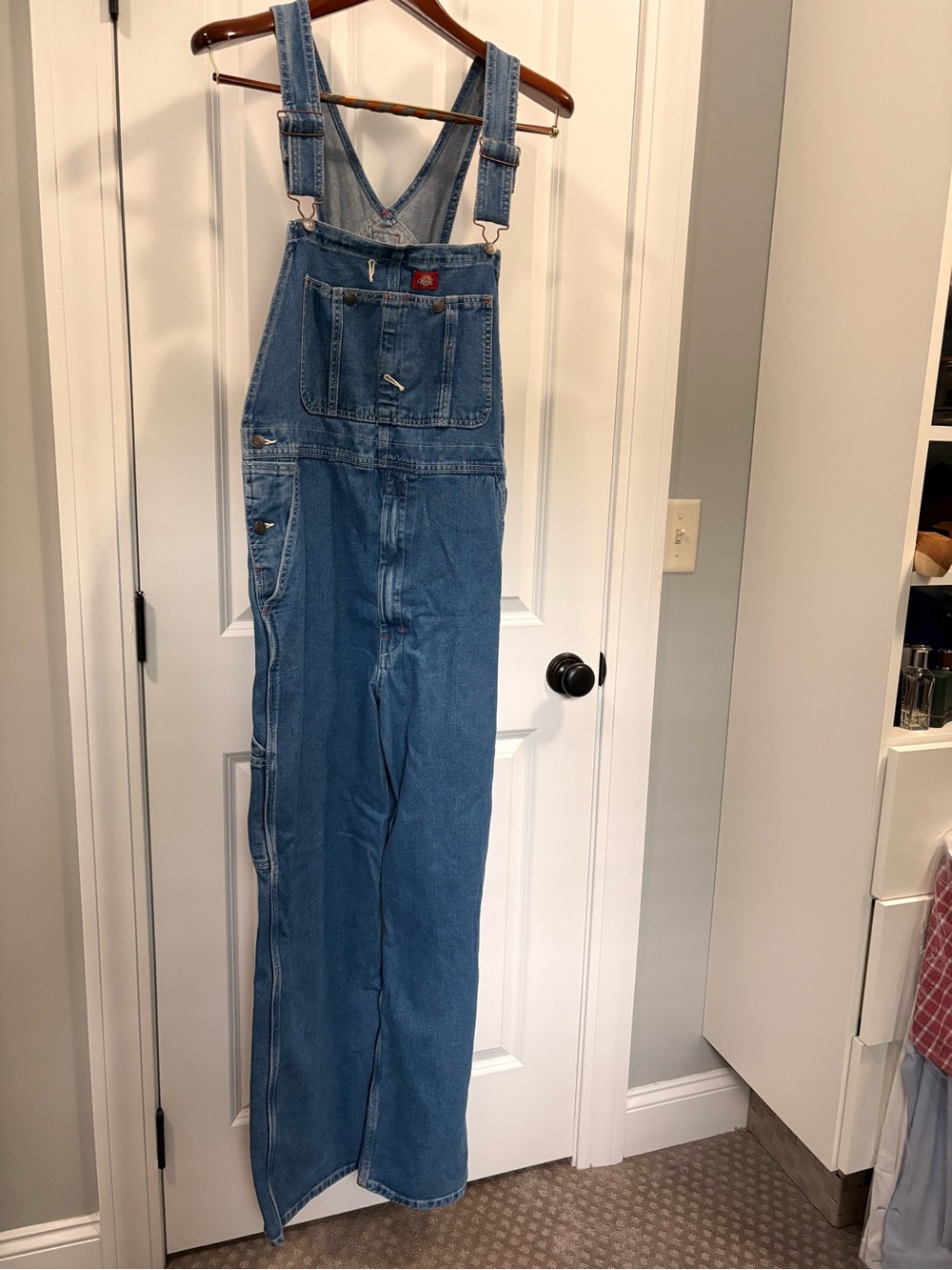 Dickies Blue Denim Work Overalls for Men